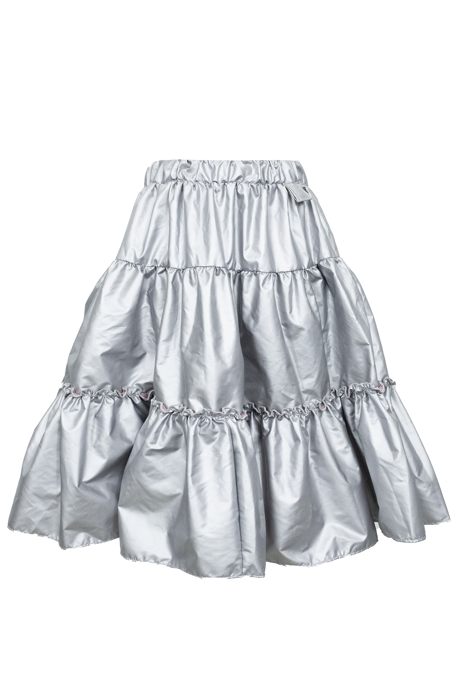 Silver Tiered Skirt